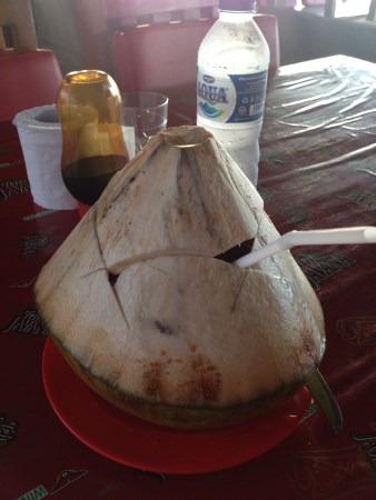 coconut on a plate
